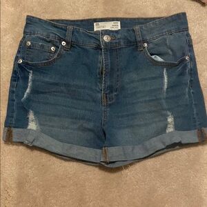 Ardene Blue Jean Shorts with Distressed Details